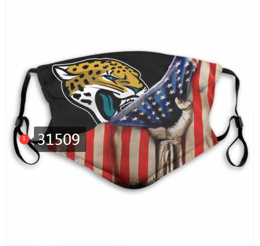NFL 2020 Jacksonville Jaguars #77 Dust mask with filter
